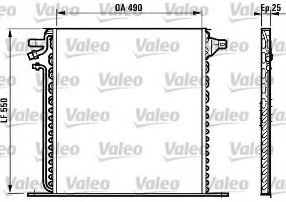 Радиатор кондиционера VALEO 817011