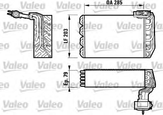 Испаритель кондиционера VALEO 817095