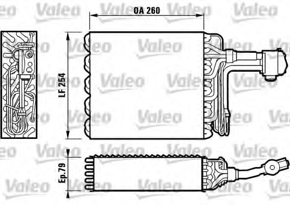 Испаритель кондиционера RENAULT 7701039631