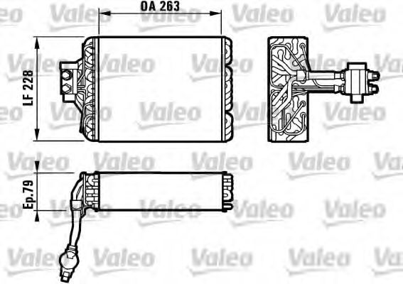 Испаритель кондиционера RENAULT 7701204668