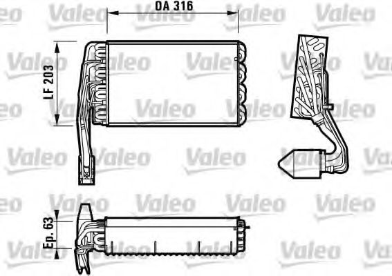 Испаритель кондиционера RENAULT 7701205590