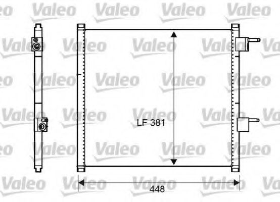 Радиатор кондиционера VALEO 817225