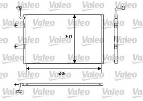 Радиатор кондиционера VALEO 817245