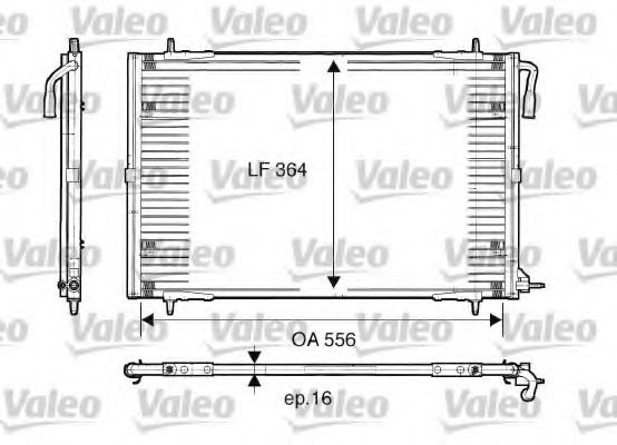 Радиатор кондиционера VALEO 817283