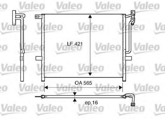 Радиатор кондиционера VALEO 817383