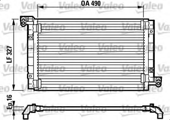 Радиатор кондиционера valeo 817384