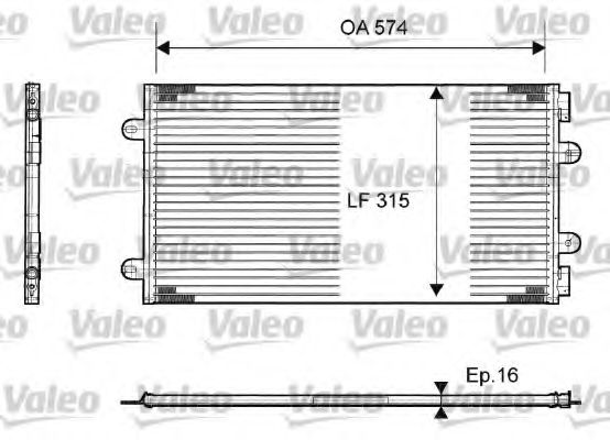 Радиатор кондиционера VALEO 817385