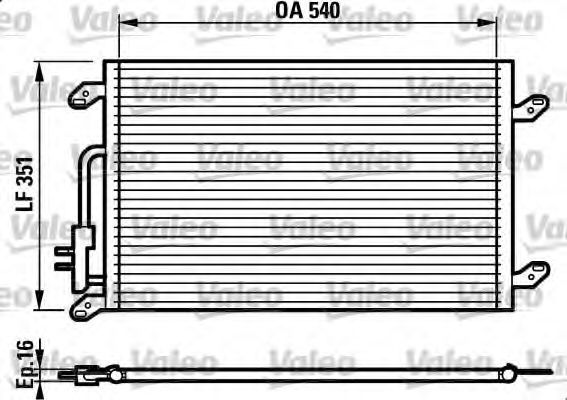 Радиатор кондиционера VALEO 817386