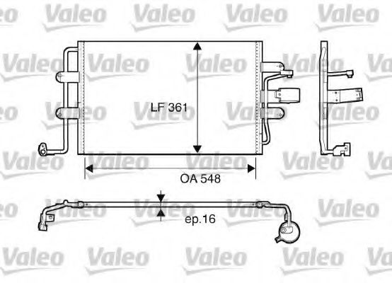 Радиатор кондиционера VALEO 817427