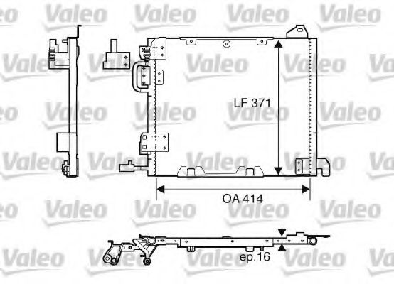 Радиатор кондиционера VALEO 817506