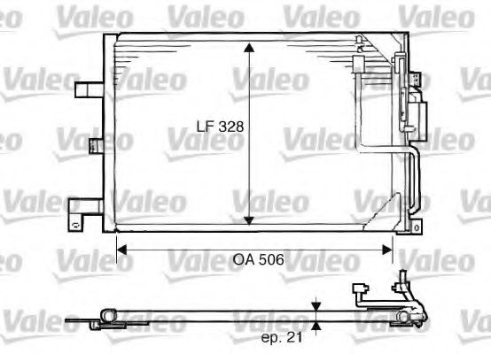 Радиатор кондиционера valeo 817507