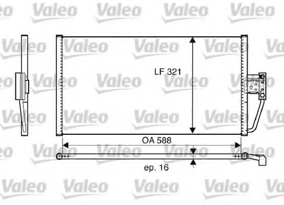 Радиатор кондиционера VALEO 817561