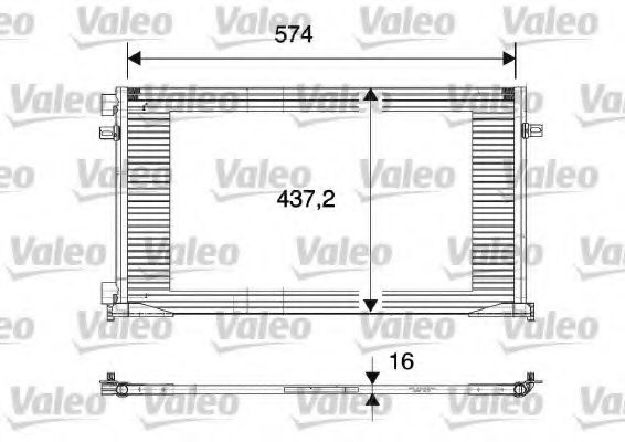 Радиатор кондиционера VALEO 817577