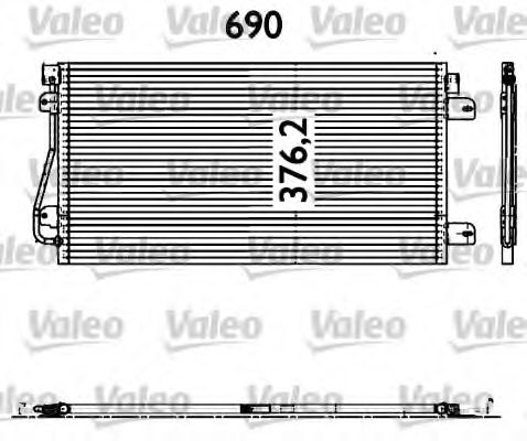 Радиатор кондиционера VALEO 817601