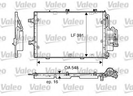 Радиатор кондиционера VALEO 817609
