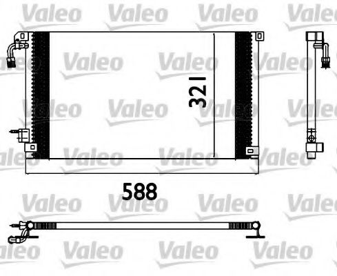 Радиатор кондиционера VALEO 817655