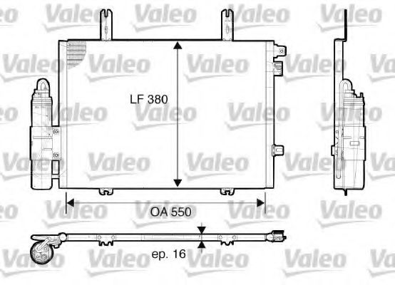 Радиатор кондиционера VALEO 817662