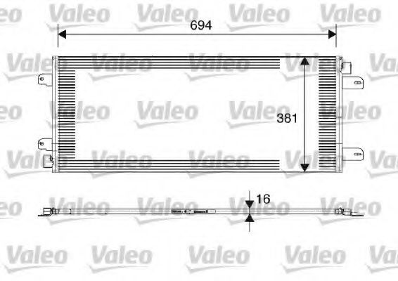 Радиатор кондиционера VALEO 817689