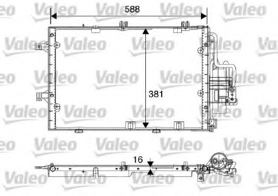 Радиатор кондиционера VALEO 817843