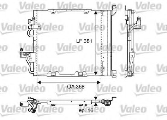 Радиатор кондиционера VALEO 817847
