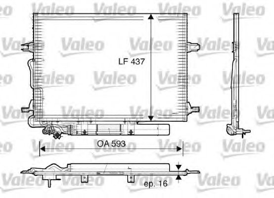 Радиатор кондиционера VALEO 818003