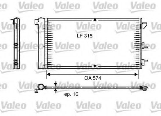 Радиатор кондиционера VALEO 818005