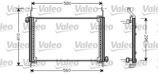 Радиатор кондиционера VALEO 818007