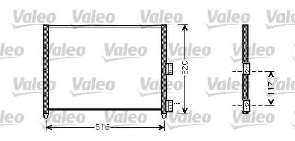 Радиатор кондиционера VALEO 818020