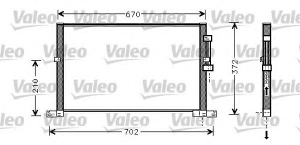 Радиатор кондиционера VALEO 818023