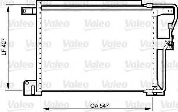 Радиатор кондиционера VALEO 818024