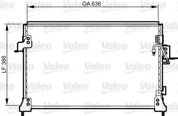 Радиатор кондиционера VALEO 818025