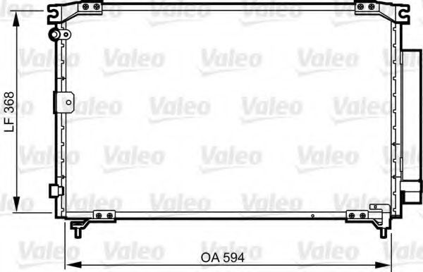 Радиатор кондиционера VALEO 818032