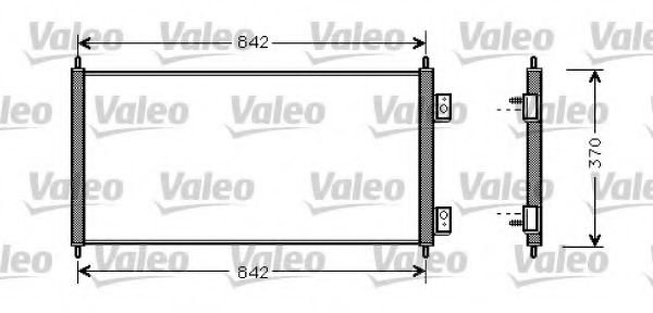 Радиатор кондиционера VALEO 818050