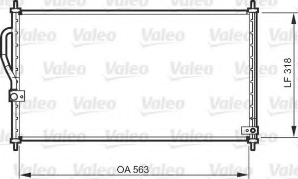 Радиатор кондиционера VALEO 818070