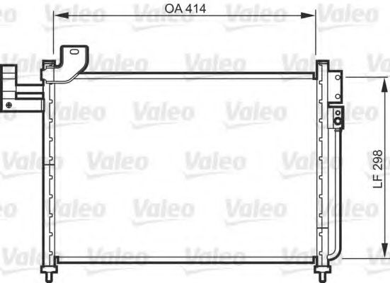 Радиатор кондиционера VALEO 818088