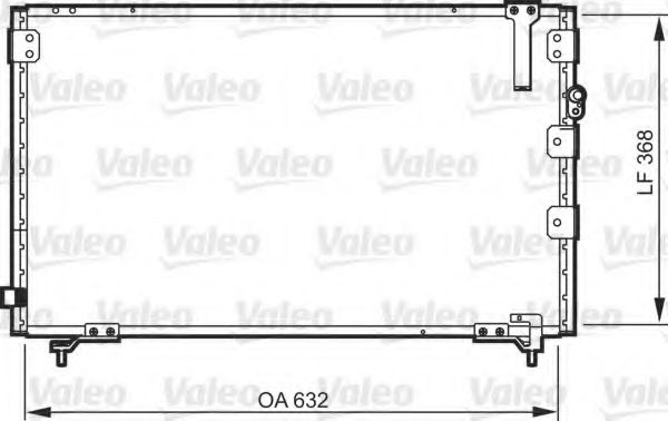 Радиатор кондиционера valeo 818105