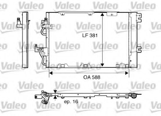 Радиатор кондиционера VALEO 818114