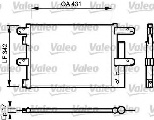 Радиатор кондиционера VALEO 818116