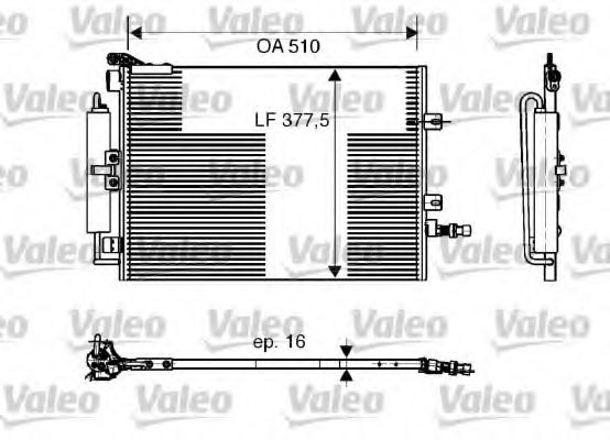 Радиатор кондиционера VALEO 818165