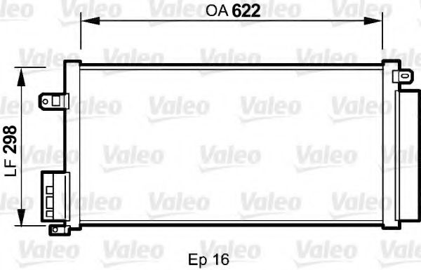 Радиатор кондиционера VALEO 818192