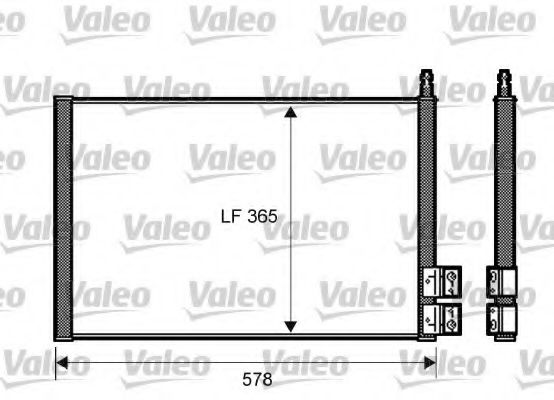 Радиатор кондиционера VALEO 818195