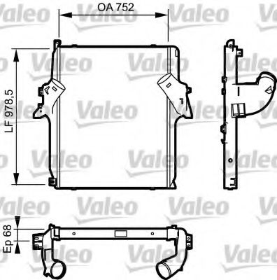 Интеркулер VALEO 818782