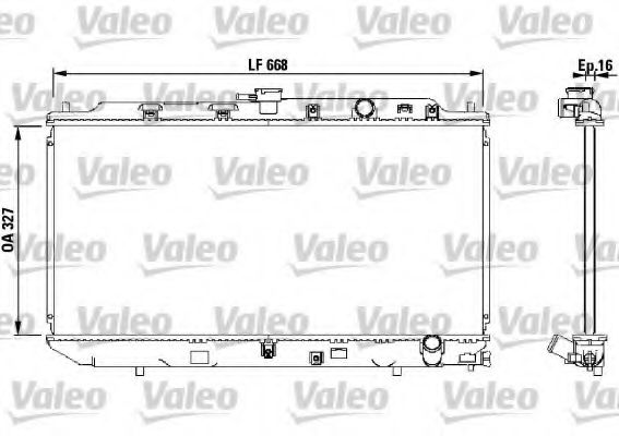 Радиатор охлаждения двигателя VALEO 819193