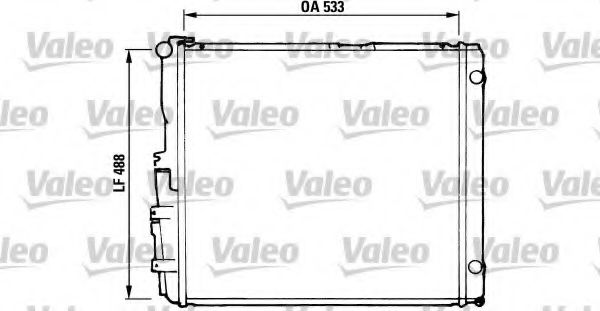 Радиатор охлаждения двигателя VALEO 819377