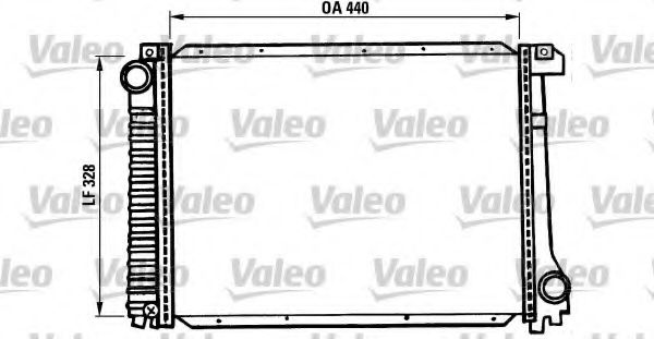 Радиатор охлаждения двигателя VALEO 819397