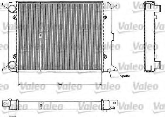 Радиатор охлаждения двигателя valeo 882896