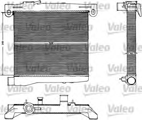 Радиатор охлаждения двигателя valeo 883428