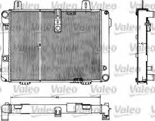 Радиатор охлаждения двигателя valeo 883504