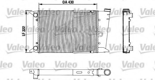 Радиатор охлаждения двигателя valeo 883678