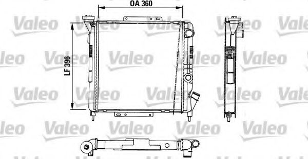 Радиатор охлаждения двигателя VALEO 883729